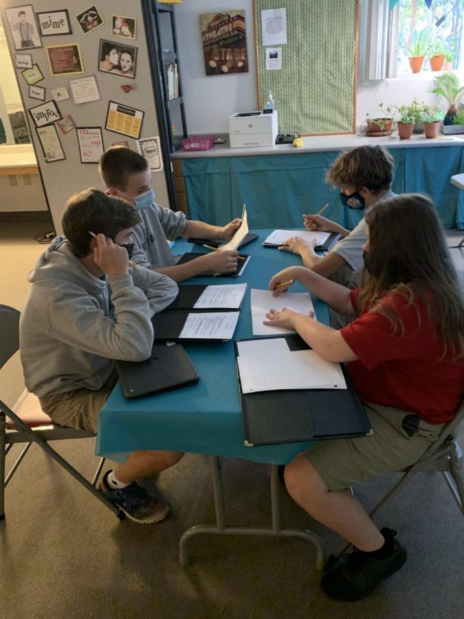 Jonathan Ransom, JD Daniel, Luke Kelly, and Hayden Webb discuss their play. 